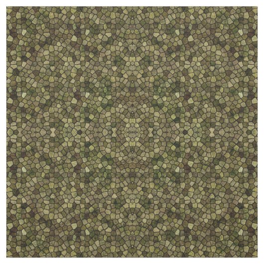 Seaweed en Juniper Cobked Patchwork Terrazo Patt Stof (Swatch)