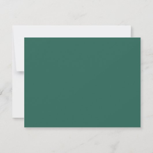 Seaweed Green Wavy Frame Note Card Kaart (Achterkant)
