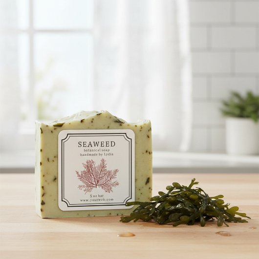 Seaweed Handmade Soap Label