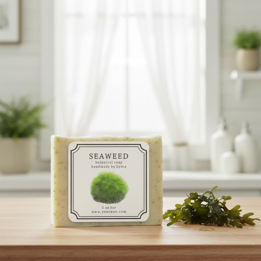 Seaweed Handmade Soap Label
