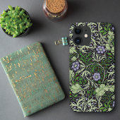 Seaweed Lila Flowers Pattern John Dearle Case-Mate iPhone Case