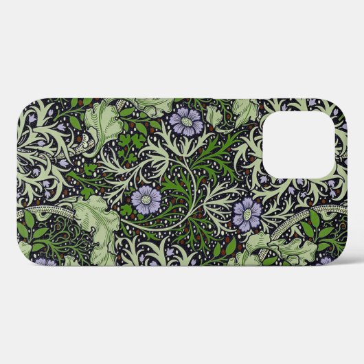 Seaweed Lila Flowers Pattern John Dearle Case-Mate iPhone Case (Achterkant (horizontaal))
