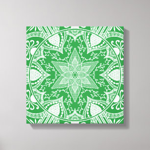 Seaweed Mandala Canvas Afdruk