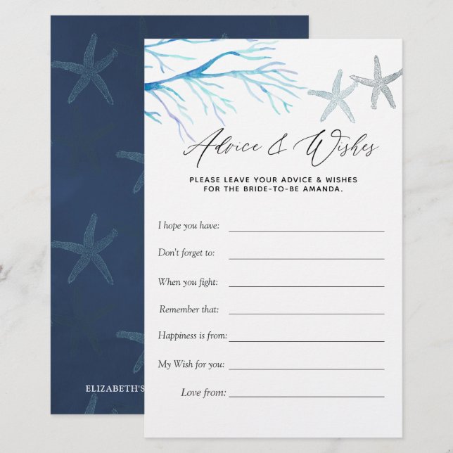 Seaweed Nautical Shower Game (Voorkant / Achterkant)