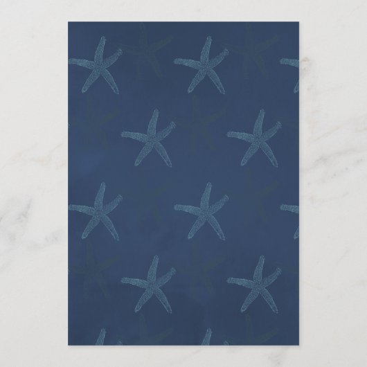 Seaweed Nautical Shower Game Advice Kaart (Achterkant)