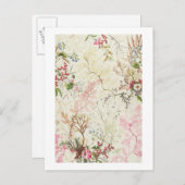 Seaweed-ontwerp voor zijde (m/v op papier) briefkaart (Voorkant / Achterkant)