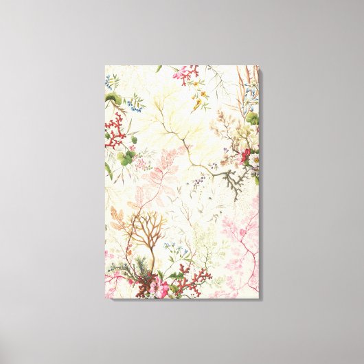 Seaweed-ontwerp voor zijde (m/v op papier) canvas afdruk (Voorkant)