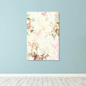 Seaweed-ontwerp voor zijde (m/v op papier) canvas afdruk (Insitu (Houten vloer))