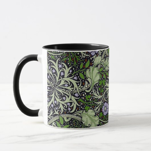 Seaweed Paars Floral William Morris Mok (Links)