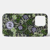 Seaweed Pattern Monogram William Morris Case-Mate iPhone Case (Achterkant (horizontaal))