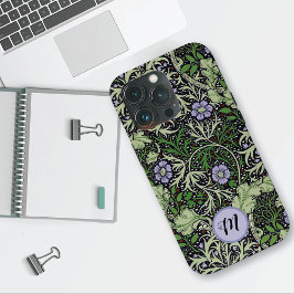 Seaweed Pattern Monogram William Morris Case-Mate iPhone Case