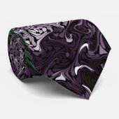 Seaweed Swirl Fractal Stropdas (Opgerold)