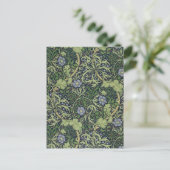 Seaweed Wallpaper Design, gedrukt door John Henry  Briefkaart (Staand voorkant)