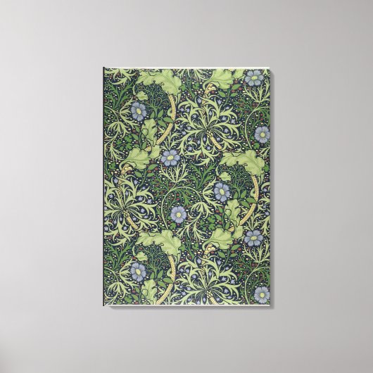 Seaweed Wallpaper Design, gedrukt door John Henry Canvas Afdruk (Voorkant)