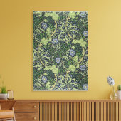 Seaweed Wallpaper Design, gedrukt door John Henry Canvas Afdruk (Insitu (Woonkamer))