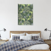 Seaweed Wallpaper Design, gedrukt door John Henry Canvas Afdruk (Insitu (Slaapkamer))
