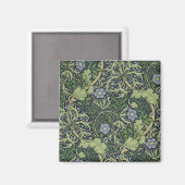 Seaweed Wallpaper Design, gedrukt door John Henry  Magneet (Voorkant / Achterkant)