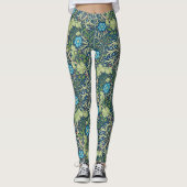 Seaweed, William Morris Leggings (Voorkant)