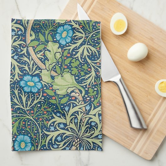 Seaweed, William Morris Theedoek (Quarter Fold)