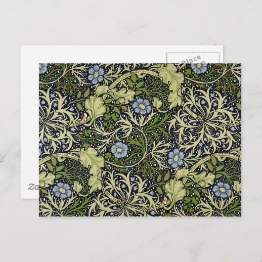 Seaweed William Morris Wallpaper Briefkaart (Voorkant / Achterkant)