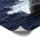 Seawolf-klasse aanval onderzeeër USS Connecticut Poster (Hoek)