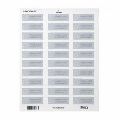 Seaworthy Return Address Label | Mist (Full Sheet)