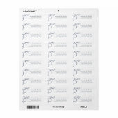 Seaworthy Return Address Label | wit (Full Sheet)