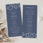 Seaworthy Wedding Ceremony | Leisteen Programmakaart