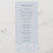 Seaworthy Wedding Ceremony | Mist Programmakaart (Achterkant)