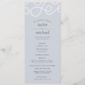 Seaworthy Wedding Ceremony | Mist Programmakaart (Voorkant)