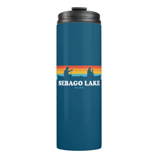 Sebago Lake Maine Canoe Thermosbeker (Voorkant)