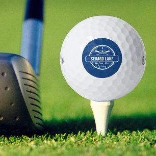 Sebago Lake Maine - Gepersonaliseerde stad en naam Golfballen