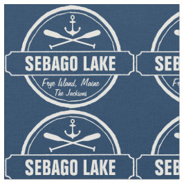 Sebago Lake Maine - Gepersonaliseerde stad en naam Stof
