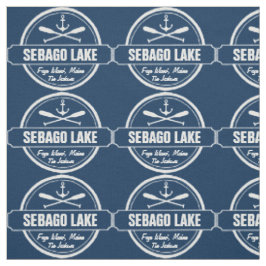 Sebago Lake Maine - Gepersonaliseerde stad en naam Stof