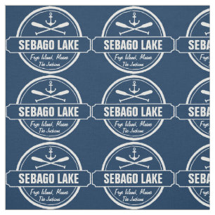 Sebago Lake Maine - Gepersonaliseerde stad en naam Stof