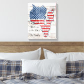 Sebago Lake Maine Kaart Canvas Kunst (Insitu (Slaapkamer))