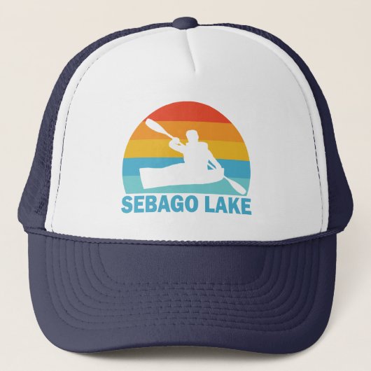 Sebago Lake Maine Kajak Trucker Pet (Voorkant)