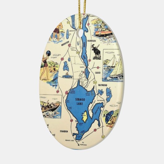  Sebago Lake Maine Ornament (Links)