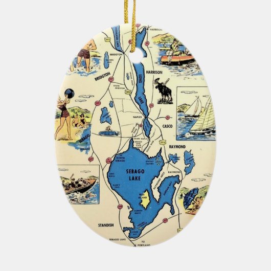  Sebago Lake Maine Ornament (Achterkant)