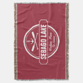 SEBAGO LAKE MAINE PERSONALISEERDE STAD EN NAAM DEKEN (Voorkant Verticaal)