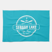SEBAGO LAKE MAINE PERSONALISEERDE STAD EN NAAM THEEDOEK (Horizontaal)