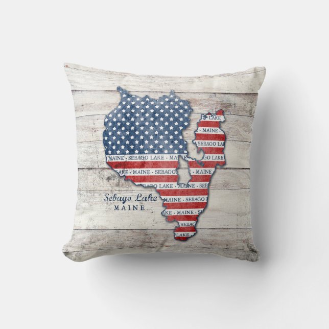 Sebago Lake Maine Pillow Kussen (Voorkant)