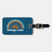 Sebago Lake Maine Rainbow Bagagelabel (Voorkant horizontaal)