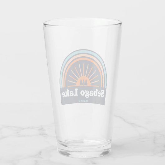 Sebago Lake Maine Rainbow Glas (Achterkant)