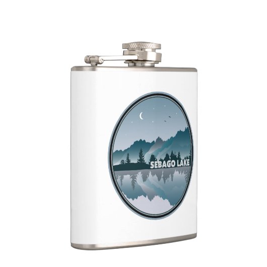 Sebago Lake Maine Reflection Heupfles (Rechts)