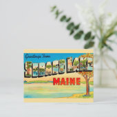 Sebago Lake Oude Ansichtkaart Briefkaart (Staand voorkant)