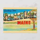 Sebago Lake Oude Ansichtkaart Briefkaart (Voorkant)