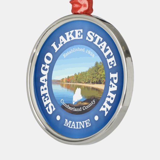 Sebago Lake SP Metalen Ornament (Links)