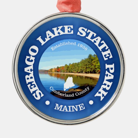 Sebago Lake SP Metalen Ornament (Voorkant)
