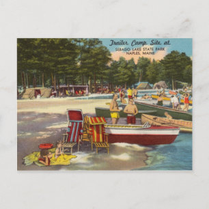 Sebago Lake State Park Napels, Maine Briefkaart